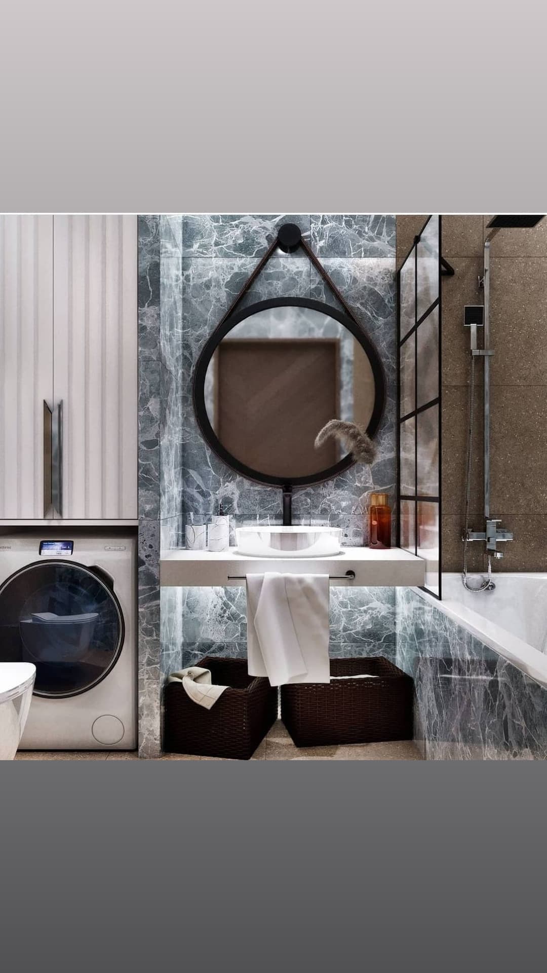 Плитка для ванной комнаты — разные стили