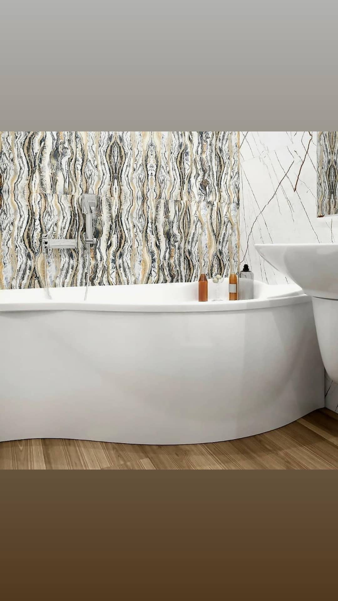 Сантехника и плитка в едином стиле